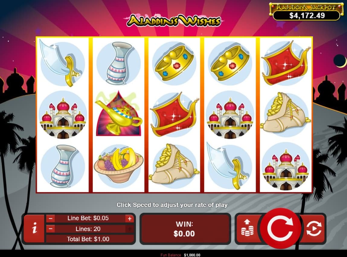 Aladdin's wishes - Realtime Gaming RTG
